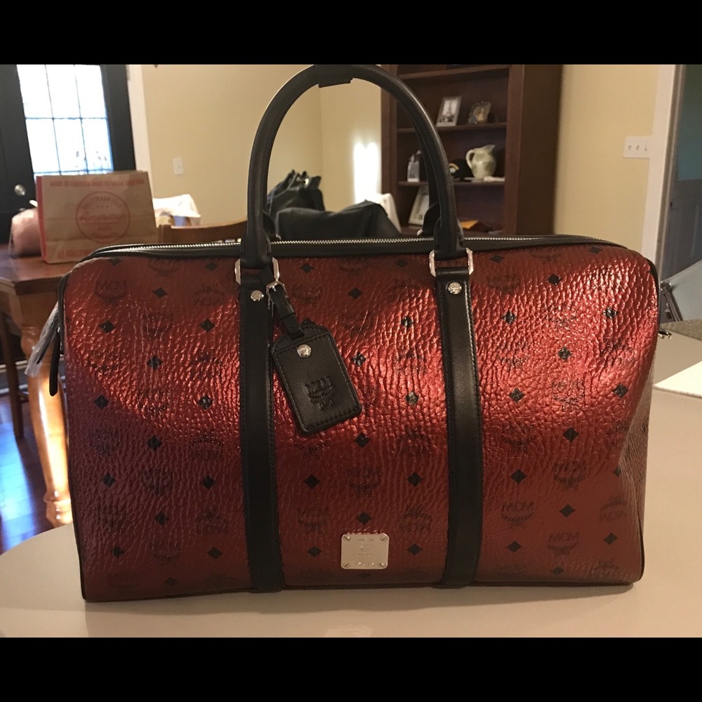 MCM “Weekender” medium duffle bag.